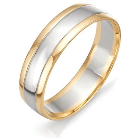 АЛЬКОР Обручальное кольцо из красного золота 1-00055, размер 20.5