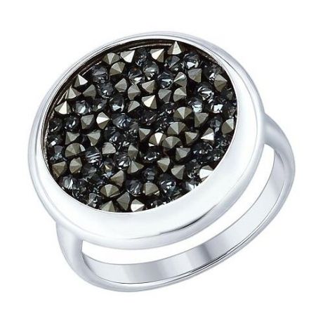 SOKOLOV Кольцо с кристаллами swarovski из серебра Р3К2501428, размер 17.5