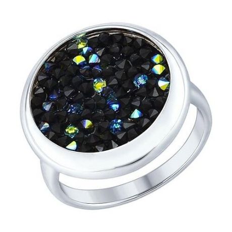 SOKOLOV Кольцо с кристаллами swarovski из серебра Р3К2501429, размер 17