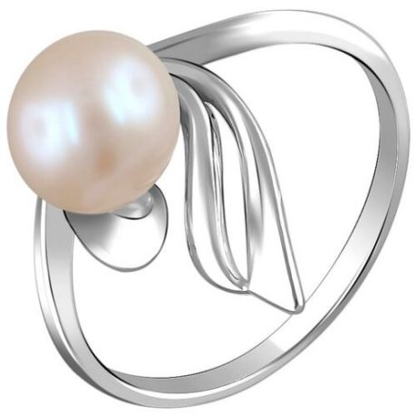 DeFleur Кольцо с 1 жемчугом из серебра С20К35016S1, размер 17.5