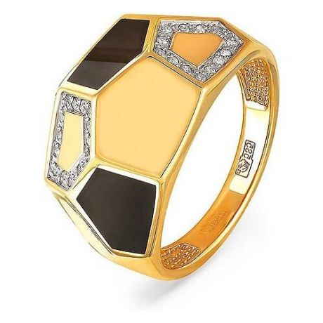 KABAROVSKY Кольцо с 27 бриллиантами из жёлтого золота 11-2741-1002, размер 17