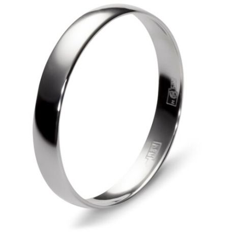 Эстет Обручальное кольцо из белого золота 01О020182, размер 17.5