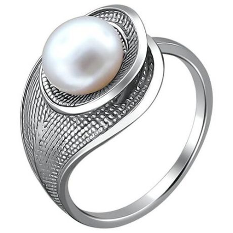 DeFleur Кольцо с 1 жемчугом из серебра С20К35827S1, размер 18