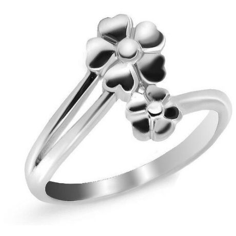 Silver WINGS Кольцо Цветы из серебра 011ri56808-119, размер 16.5
