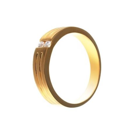 JV Кольцо с бриллиантами из желтого золота AAR-6639-YG, размер 17.5
