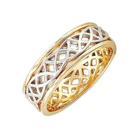 Эстет Обручальное кольцо из комбинированного золота 01О060236Ж, размер 15