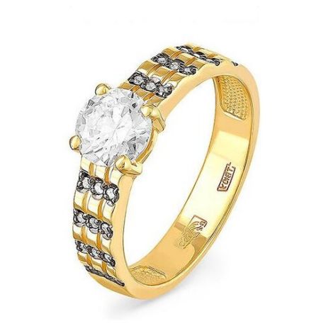 KABAROVSKY Кольцо с 25 бриллиантами из жёлтого золота 1-2464-1000, размер 17