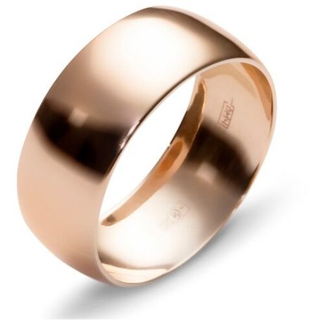 Эстет Обручальное кольцо из красного золота 01О010139, размер 18