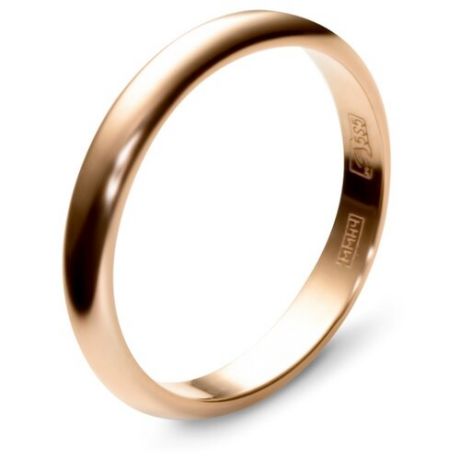 Эстет Обручальное кольцо из красного золота 01О010013, размер 19