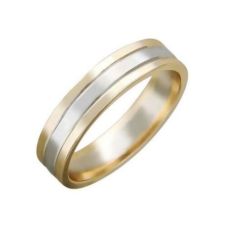 Эстет Обручальное кольцо из комбинированного золота 01О060225, размер 17.5