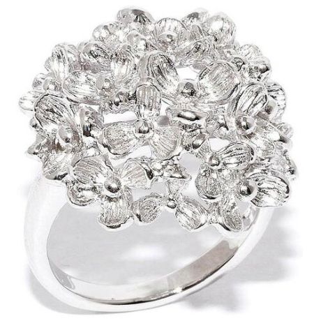 Silver WINGS Кольцо Цветы из серебра 21r0705-pse-rr-141, размер 16.5