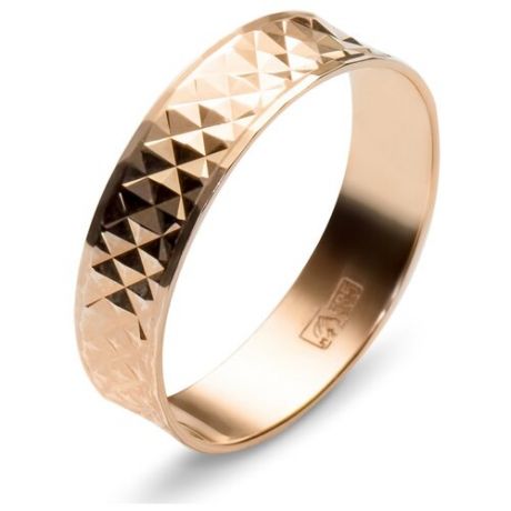 Эстет Обручальное кольцо из красного золота 01О710147, размер 17.5
