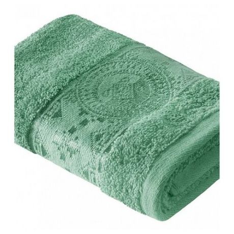 ДеНАСТИЯ Полотенце Талисман для лица 50х90 см зеленый