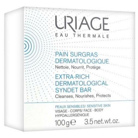 Uriage мыло обогащенное дерматологическое Pain Surgras, 100 г
