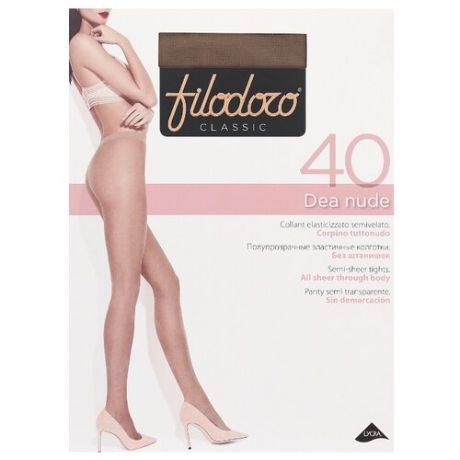 Колготки Filodoro Classic Dea Nude 40 den, размер 3-M, glace (коричневый)
