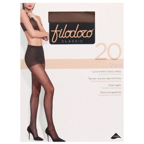 Колготки Filodoro Classic Dora 20 den, размер 4-L, glace (коричневый)