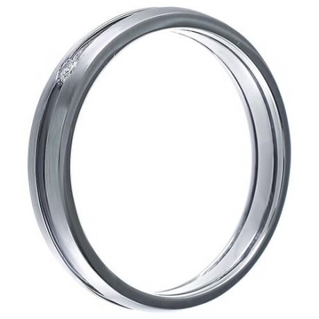 JV Кольцо с 1 бриллиантом из белого золота EUDR-03627L-WG, размер 18