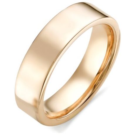 АЛЬКОР Обручальное кольцо из красного золота 585 пробы 1-00099, размер 17