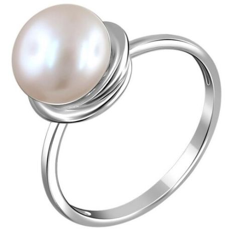 DeFleur Кольцо с 1 жемчугом из серебра С20К35008S1, размер 18