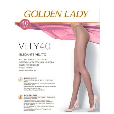 Колготки Golden Lady Vely 40 den, размер 2-S, playa (бежевый)