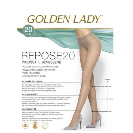 Колготки Golden Lady Repose 20 den, размер 5-XL, playa (бежевый)