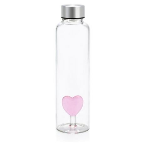Бутылка для воды balvi Love 0.5 стекло прозрачный