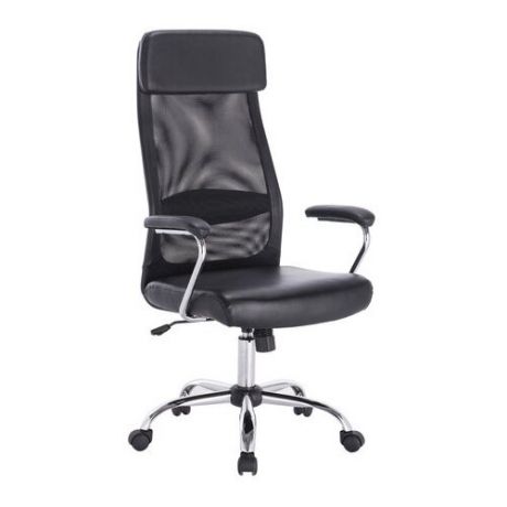 Компьютерное кресло Brabix Flight EX-540 для руководителя, обивка: текстиль/искусственная кожа, цвет: черный