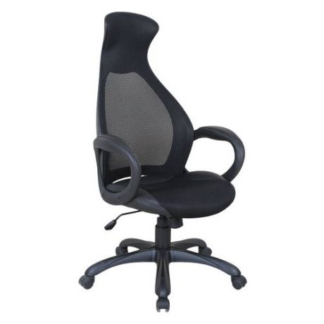 Компьютерное кресло Brabix Genesis EX-517 для руководителя, обивка: текстиль/искусственная кожа, цвет: черный