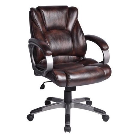 Компьютерное кресло Brabix Eldorado EX-504 для руководителя, обивка: искусственная кожа, цвет: коричневый