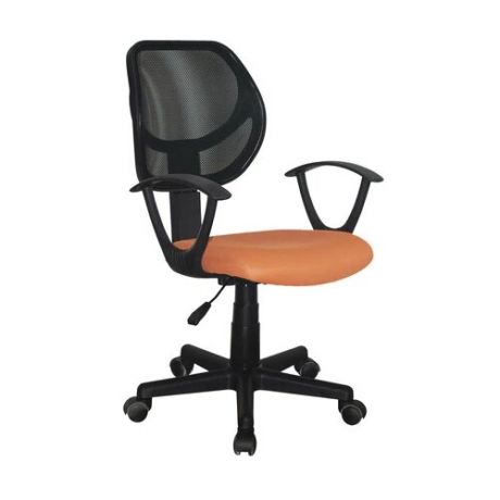 Компьютерное кресло Brabix Flip MG-305 офисное, обивка: текстиль, цвет: оранжевый/черный