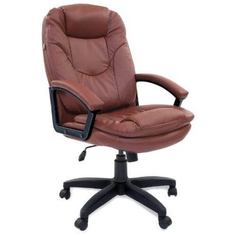 Компьютерное кресло Brabix Trend EX-568 для руководителя, обивка: искусственная кожа, цвет: коричневый