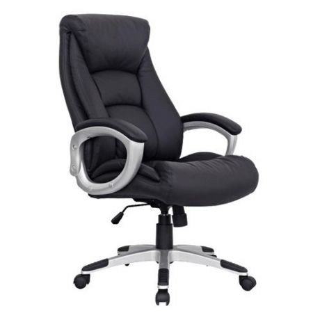Компьютерное кресло Brabix Grand EX-500 для руководителя, обивка: натуральная кожа, цвет: черный