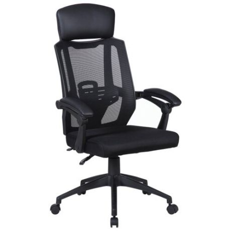 Компьютерное кресло Brabix Nexus ER-401 для руководителя, обивка: текстиль/искусственная кожа, цвет: черный