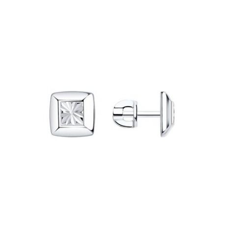 Diamant Серьги из серебра с алмазной гранью 94-122-00707-1