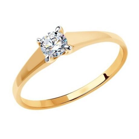 Diamant Кольцо из золота с фианитом 51-110-00786-1, размер 16