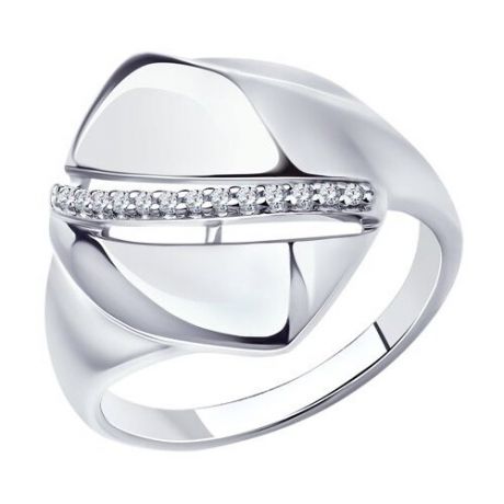Diamant Кольцо из серебра с фианитами 94-110-00678-1, размер 17.5