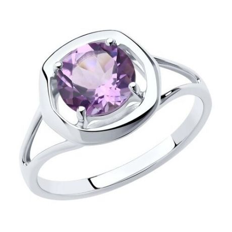 Diamant Кольцо из серебра с аметистом 94-310-00552-2, размер 16