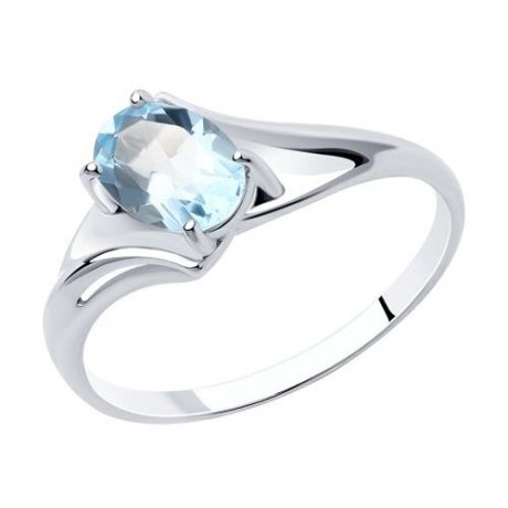 Diamant Кольцо из серебра с топазом 94-310-00587-1, размер 16.5
