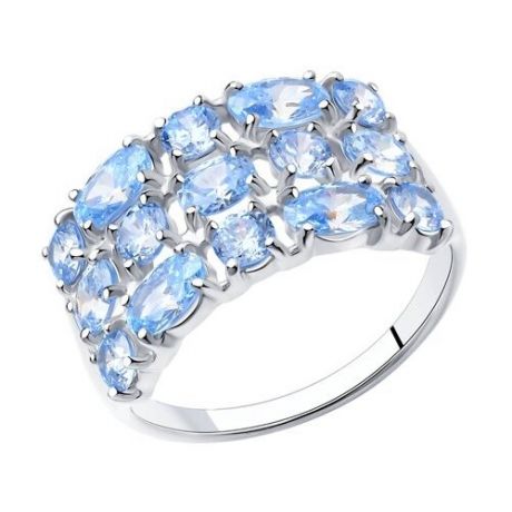 Diamant Кольцо из серебра с фианитами 94-110-00665-2, размер 18