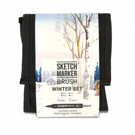 SketchMarker Набор маркеров Brush Winter Set, 12 шт.