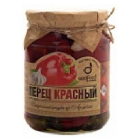 Перец болгарский красный Ecofood стеклянная банка 545 г