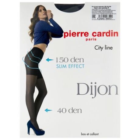 Колготки Pierre Cardin Dijon, City Line 40 den, размер III-M, nero (черный)