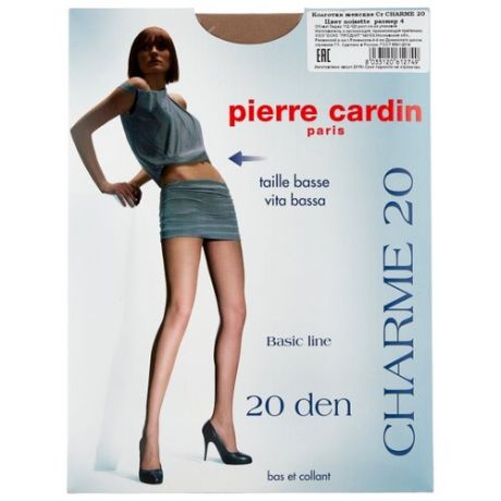 Колготки Pierre Cardin Charme, Basic Line 20 den, размер IV-L, noisette (коричневый)
