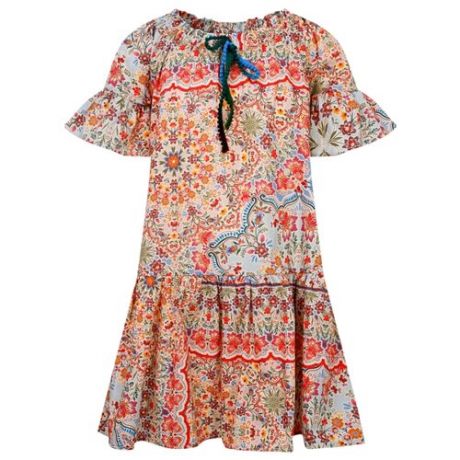 Платье Dixie размер 140, разноцветный/цветы