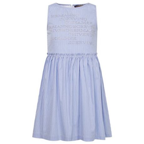 Платье Ermanno Scervino размер 116, голубой/полоска