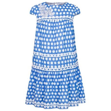 Платье Ermanno Scervino размер 152, горошек/голубой