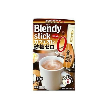Растворимый кофе AGF Blendy Stick 2 в 1 без сахара, в стиках (10 шт.)