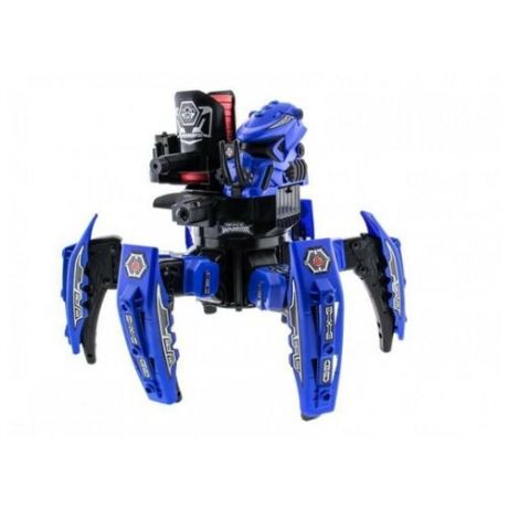 Интерактивная игрушка робот Keye Toys Радиоуправляемый робот-паук Space Warrior (лазер, диски) KT-9005-1 синий