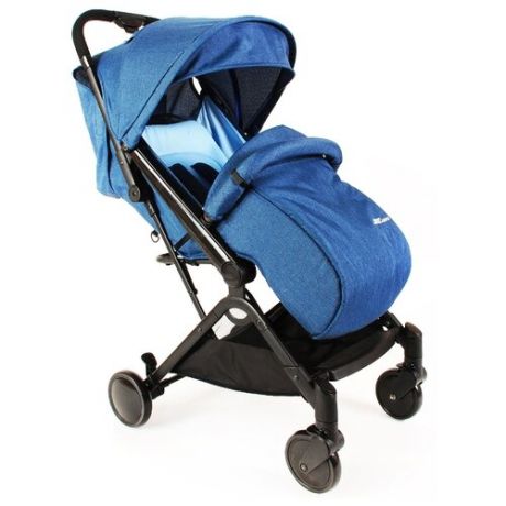 Прогулочная коляска Skillmax T600 blue, цвет шасси: черный