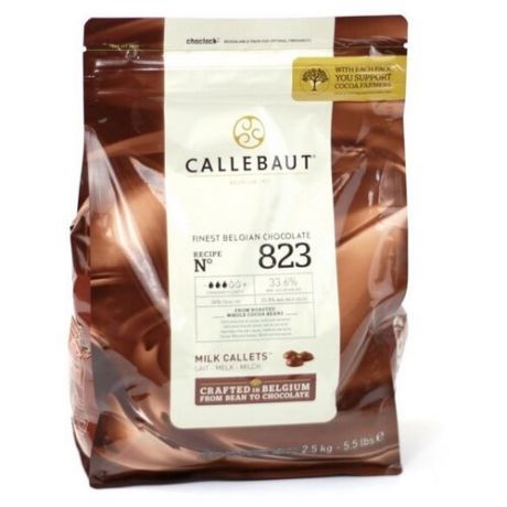 Шоколад Callebaut 823 молочный, 2500 г